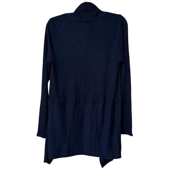 VELVET GRAHAM & SPENCER Navy Bertha Open Textured Cardigan Sweater NWT Small - Picture 5 of 10